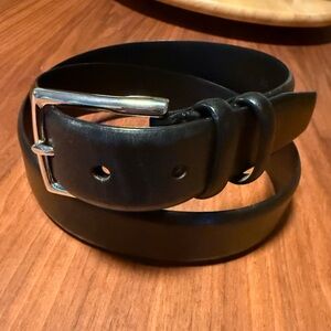 Polo Ralph Lauren Men’s Black Leather Belt Sz 34 Gently Used